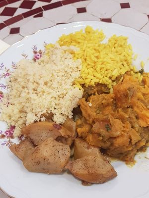 Sweet potato dish at Le Safran in Toulouse