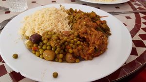 Vegan couscous at Le Safran in Toulouse