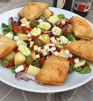 Tasty Vegan Salad at Felice Ristorante Pizzeria in Lucca