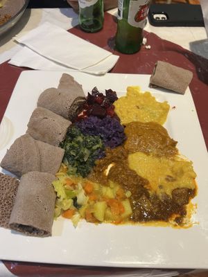Delicious vegan plate! 🤤   at Hareg Variety in Ottawa