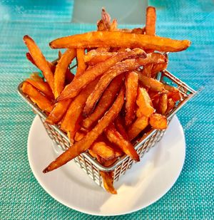 Sweet potato fries at The Farm in Dubai