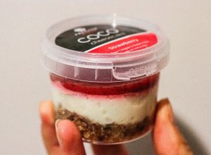 Strawberry Cheesecake at Coco Yogo in Dubai