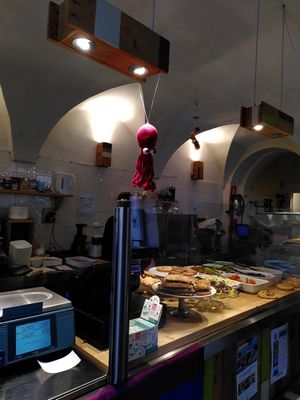 Cute little octopus at Mangia la Foglia Bio  in Parma