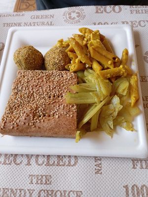 Four different choices for one plate at Mangia la Foglia Bio  in Parma