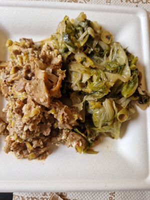 Seitan e scarola at Mangia la Foglia Bio  in Parma