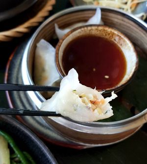 Ha Cao (steamed dumplings) - close-up at Soy in Berlin