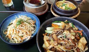 Two appetizers and two meals at Soy in Berlin