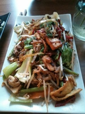 vegetables with tofu  at Soy in Berlin