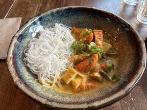 Yellow curry  at Soy in Berlin