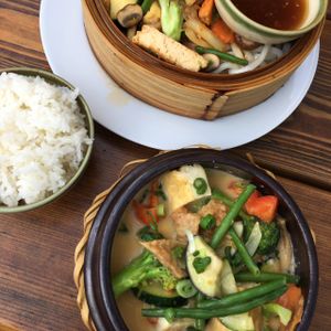 coconut curry  at Soy in Berlin