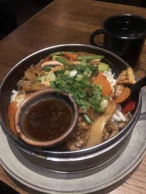 No.33 / steamed udon with tofu, veggies and teriyaki sauce (~13€)  at Soy in Berlin