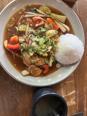 M2 imitation chicken lunch   at Soy in Berlin