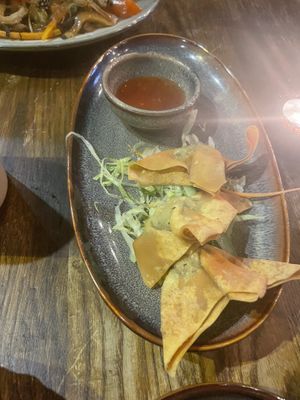 Fried dumplings   at Soy in Berlin