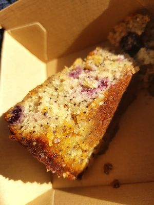 Blueberry, lemon, chia (vegan) at Livefast Cafe in Halls Gap