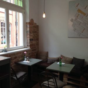 beautiful interior at Bell and Beans in Lueneburg