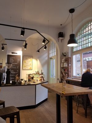 Inside at Bell and Beans in Lueneburg