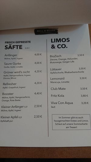  at Bell and Beans in Lueneburg