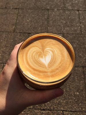 vegan flat white at Bell and Beans in Lueneburg
