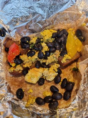 Vegan breakfast tacos at Whole Foods Market in Houston