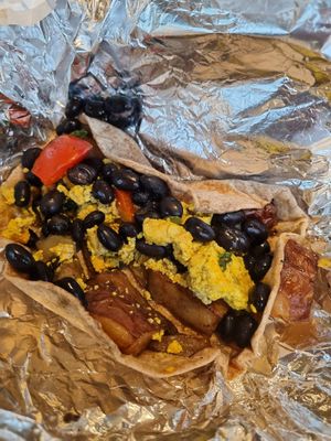 Vegan scramble taco at Whole Foods Market in Houston