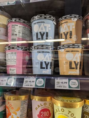 Oatly ice cream at Whole Foods Market in Houston