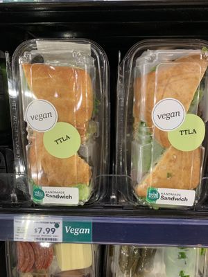 Vegan TTLA sandwich (Tempeh Tomato Lettuce Avocado)  at Whole Foods Market in Dayton