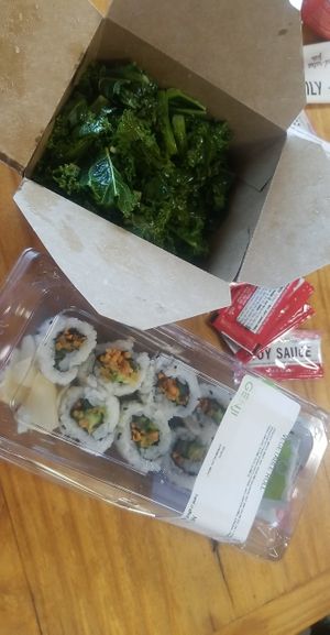 Kale and veggie sushi at Whole Foods Market in Asheville