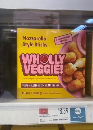 Plant based and gluten free mozzarella sticks   at Whole Foods Market - Upper East Side in New York City