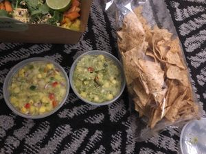 Guac and salsa  at Kaya in Pittsburgh