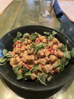 Tofu labeled as an appetizer (basically full meal)  at Kaya in Pittsburgh