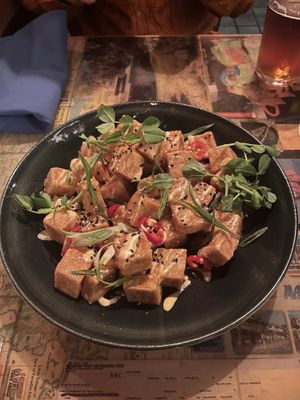 Tofu appetizer (so good!)  at Kaya in Pittsburgh