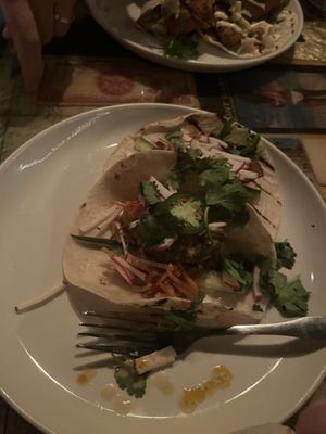 Avocado banh mi tacos (not good)   at Kaya in Pittsburgh