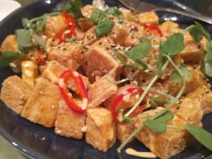 Tofu was really good. Not sensational but really good at Kaya in Pittsburgh