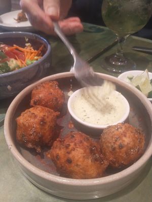 Hush puppies were yummy at Kaya in Pittsburgh