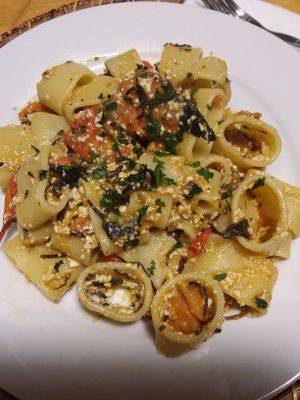 vegan calamarata al sapore di mare at Pane e Marmellata in Ghasri