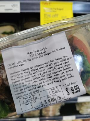 Love the TTLA at Whole Foods Market in Dublin