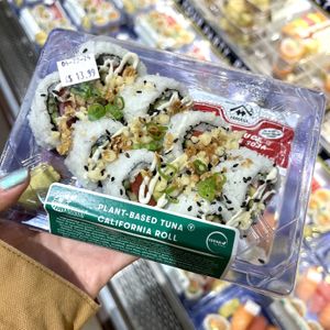 vegan sushi! really good but $14 is a little too much for grocery store sushii  at Whole Foods Market - Del Mar in San Diego