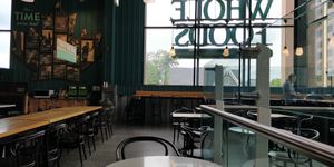 Seating area at Whole Foods Market in Ottawa