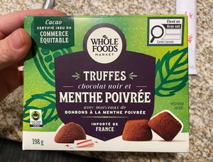 Peppermint Truffles at Whole Foods Market in Ottawa