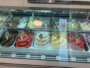 Vegan ice cream flavors  at Leggenda - Dizengoff in Tel Aviv
