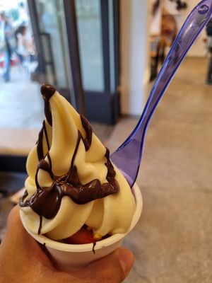 Fozen soya yoghurt at Leggenda - Dizengoff in Tel Aviv