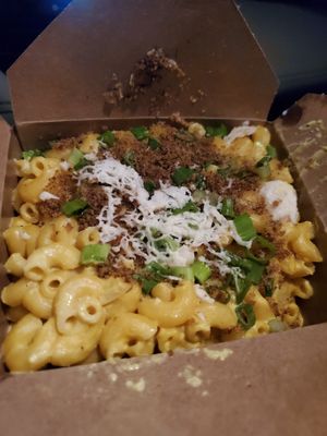 Low quality pic, high quality food.. pretty delicious and savory cup of mac n cheese!! 
 at Fru Fru Terra in Portland