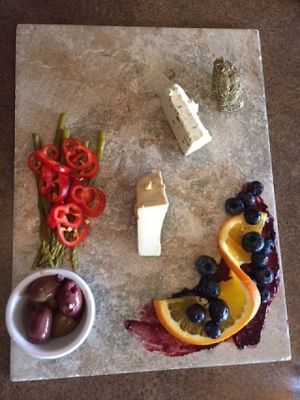 Vegan cheese platter at Vtopia.

 at Fru Fru Terra in Portland