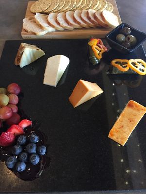 Cheese platter at Fru Fru Terra in Portland