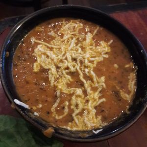 Tomato and coconut soup at Fru Fru Terra in Portland