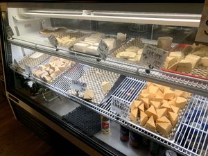 Vegan cheese counter at Vtopia. Ask for a sample! at Fru Fru Terra in Portland