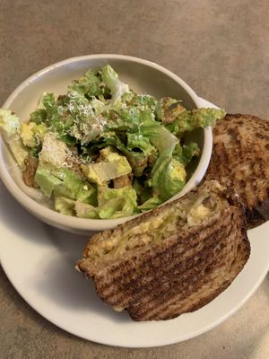 Rueben with side ceasar 👌🏼 (melty cheeze 😋) at Fru Fru Terra in Portland