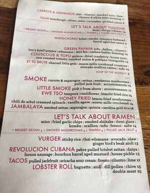 As of 5/5/2018 when I was last there, this was the vegan menu at Crooked Ewe.  at Crooked Ewe Brewery and Ale House in South Bend