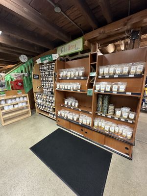 Bull  at Organnons Natural Market in Wrightstown