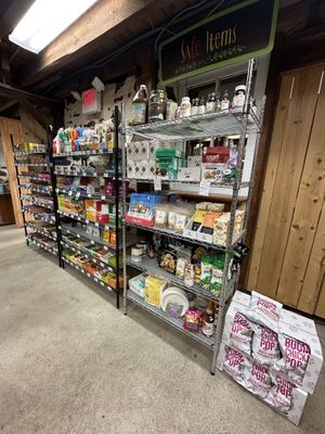 Sale and snacks  at Organnons Natural Market in Wrightstown